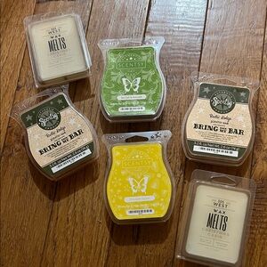 Scentsy Wax Melts Collection - Green, Yellow, Cream